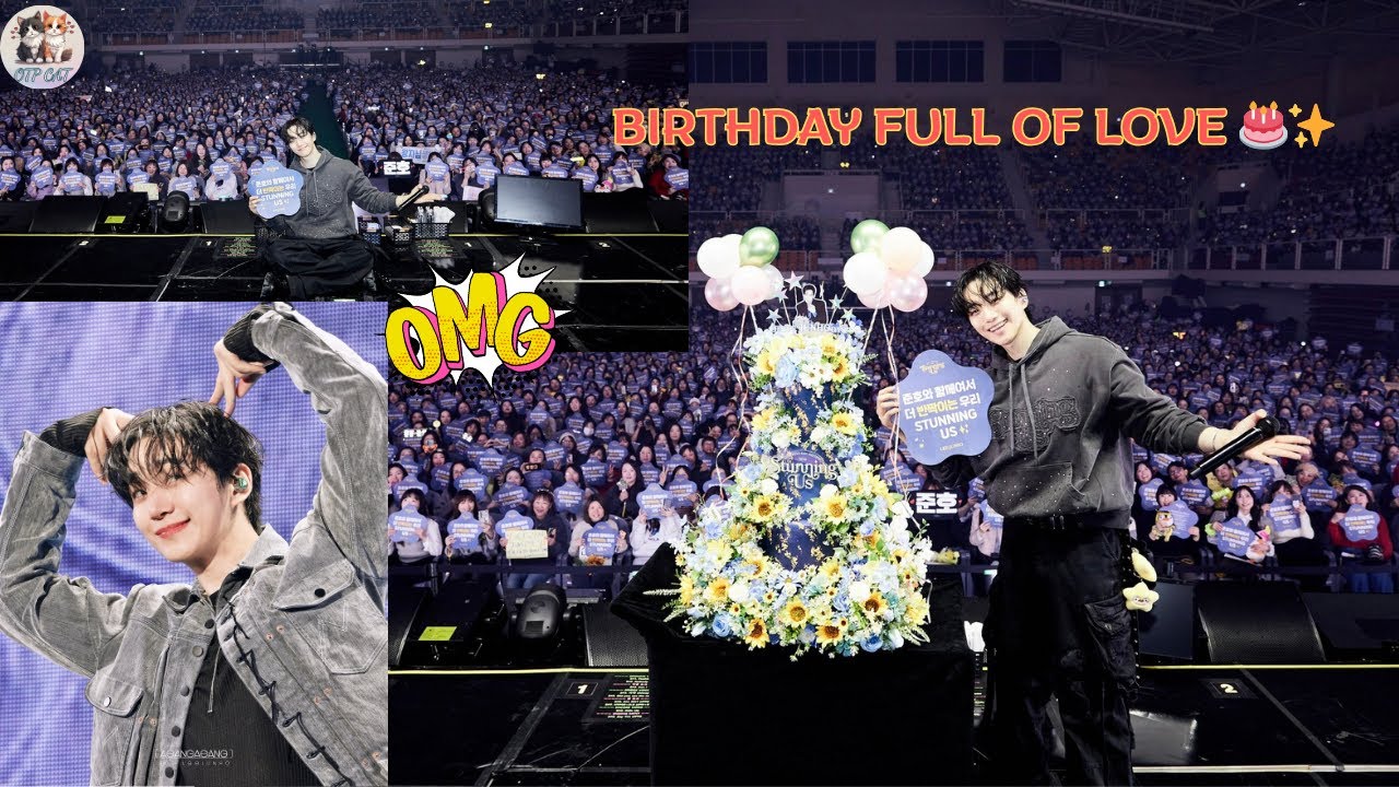Lee Junho’s love language is gratitude✨ He thanked fans on his birthday stage 💛
