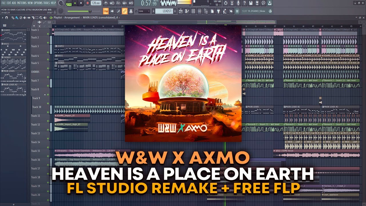 W&W x AXMO - Heaven Is A Place On Earth [FL Studio Remake + FREE FLP]