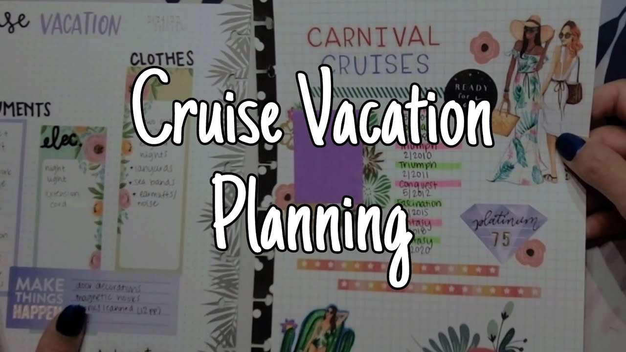 Cruise Vacation Planning List | Updating My Travel Binder Pages | Home Reference System
