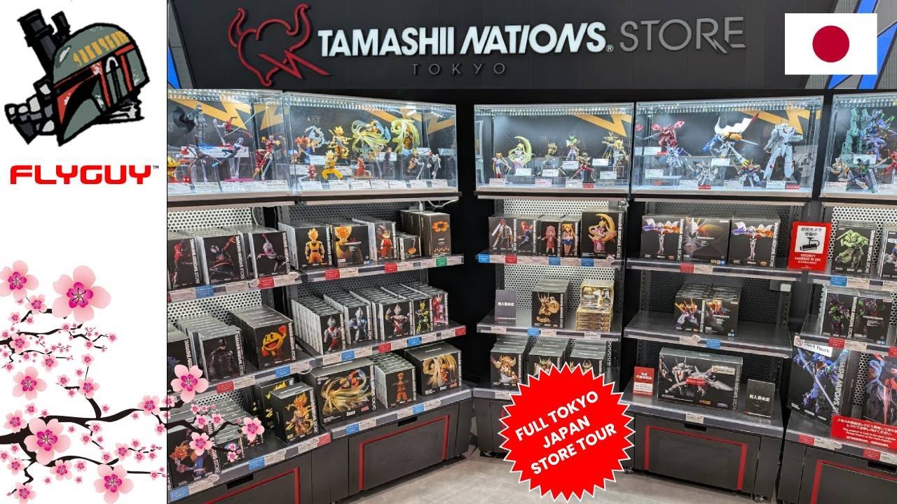 Exploring The AWESOME Tamashii Nations Store in Tokyo Japan. S.H. Figuarts & More FLYGUYtoys