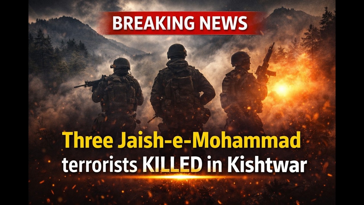 LIVE: Three Jaish-e-Mohammad terr0rists Kill..ed in Kishtwar Latest news and update J&K and Ladakh