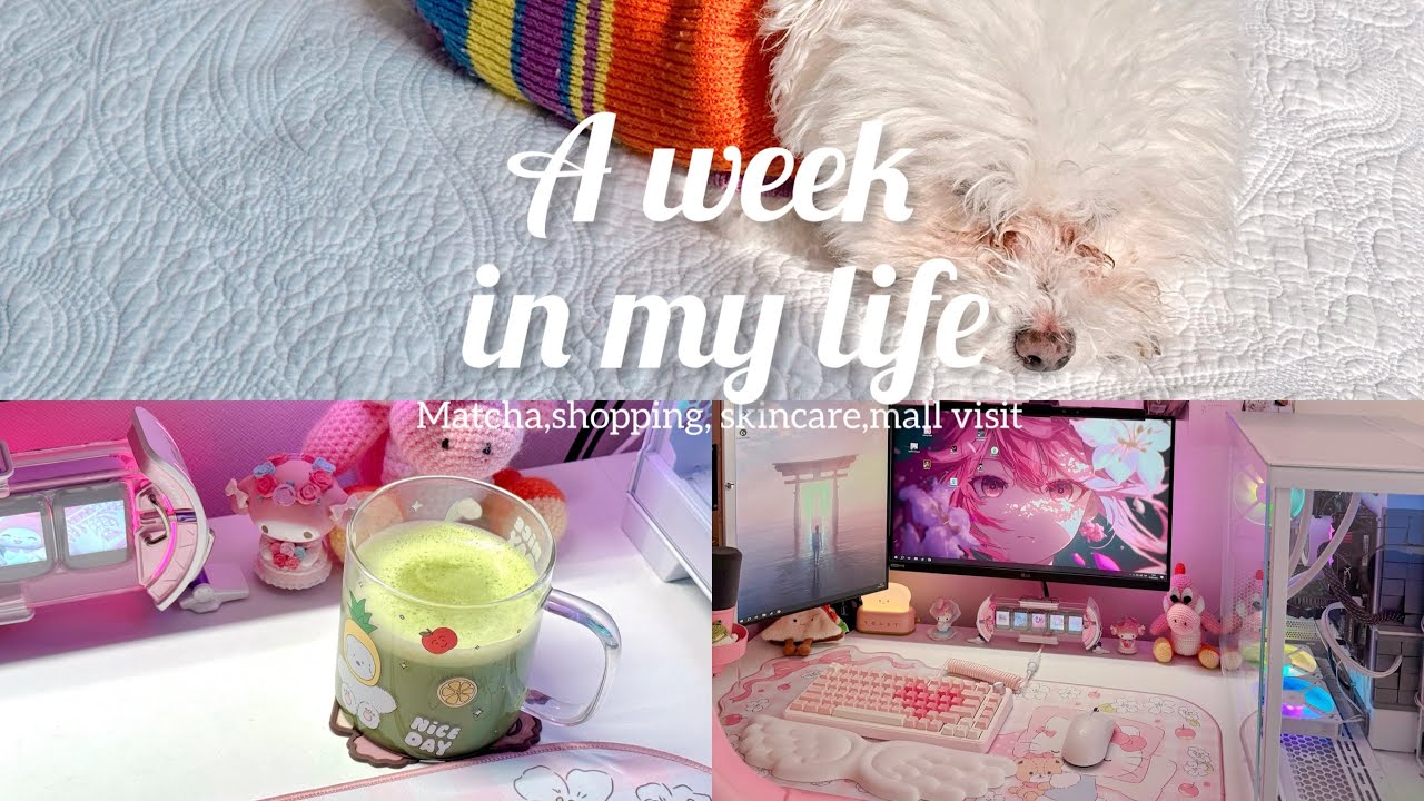 Weekly Vlog- Shopping,matcha 🍵, cookies🍪, skincare 🎀 & more 