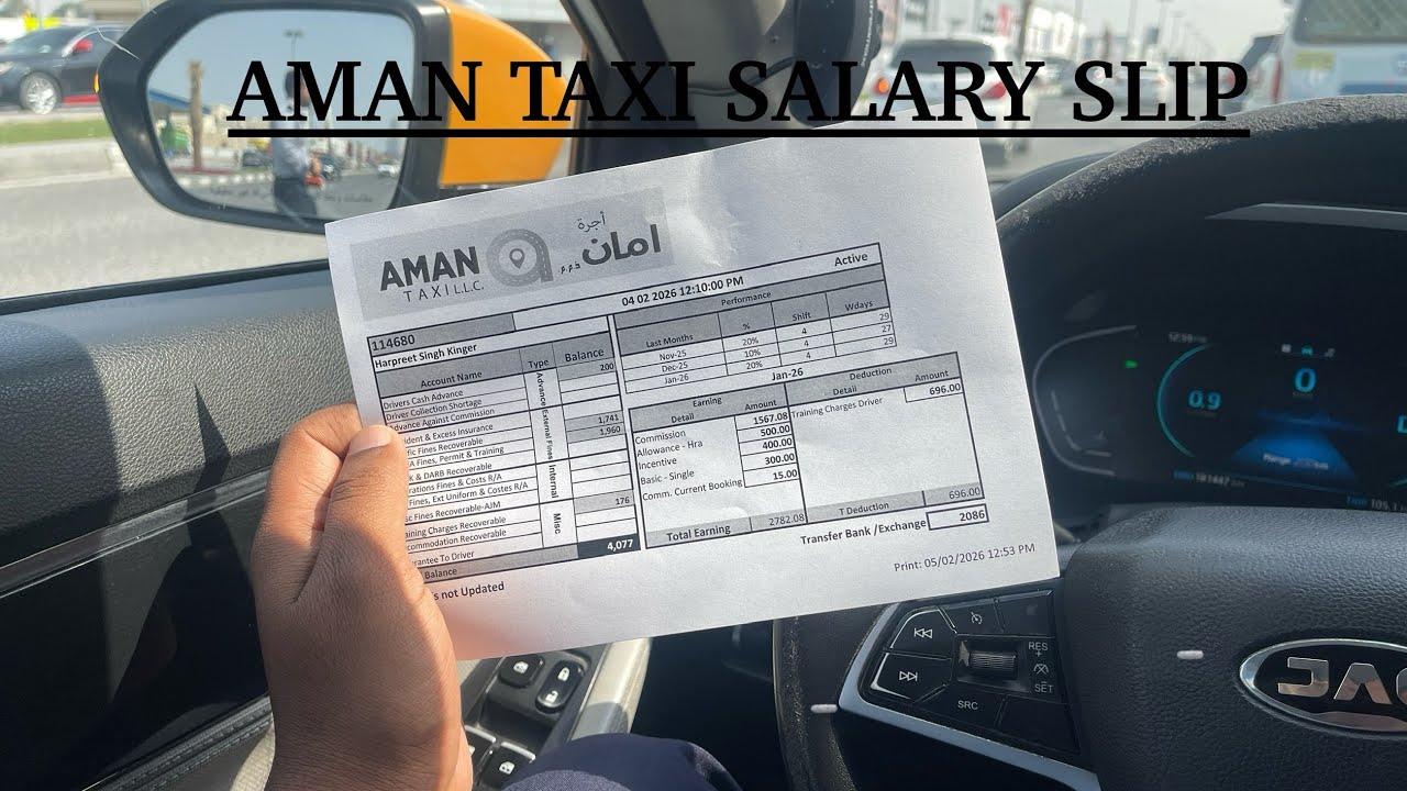 Work 30% salary  In Aman taxi Sharjah 