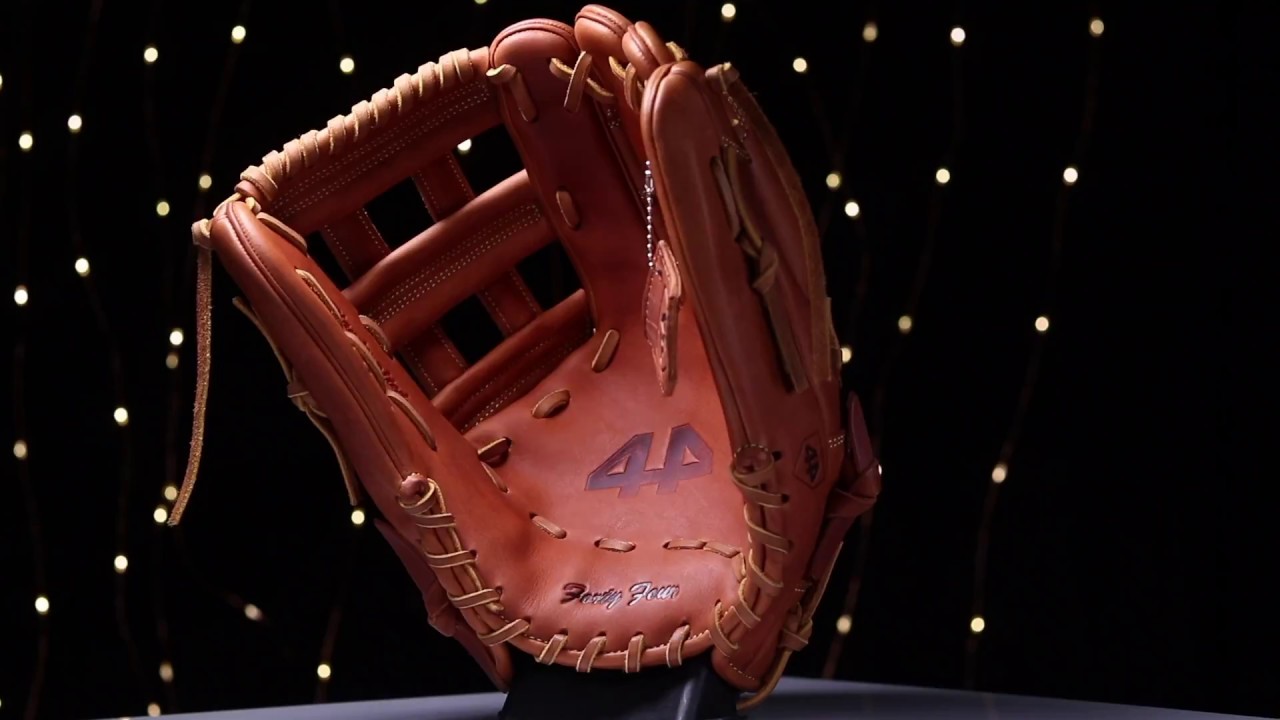 44 Pro Custom Baseball Glove Signature Series Oiled Chestnut Tan OF H web