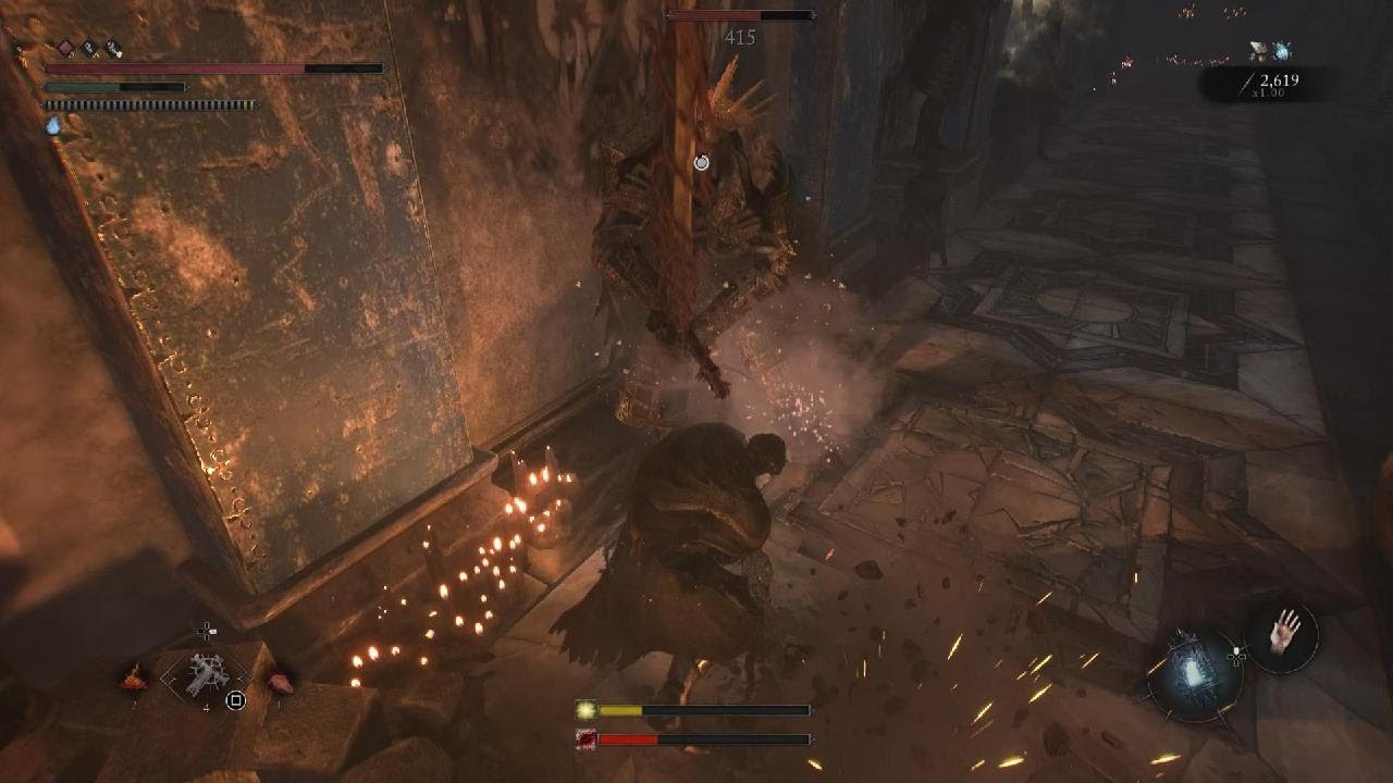 Lords of the Fallen - Judge Cleric, the Radiant Sentinel boss fight first attempt with cutscenes