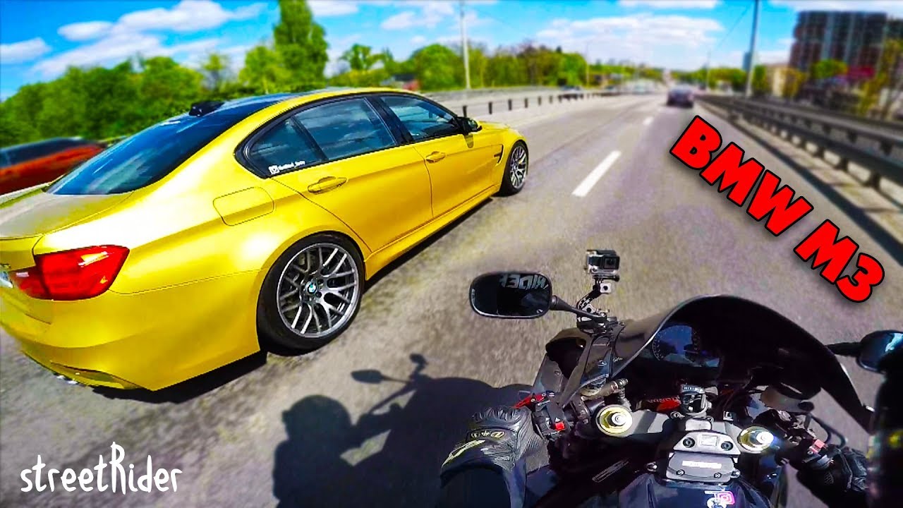 ЗАРУБА С БУМЕРОМ В ЦЕНТРЕ ГОРОДА | BMW M3 F80 vs Honda Fireblade