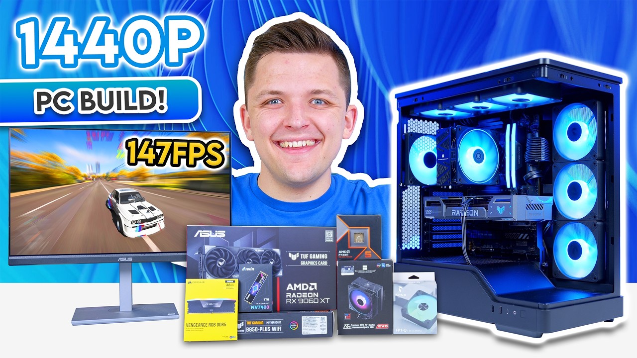 RX 9060 XT & Ryzen 9600X Gaming PC Build 2026! 🙌