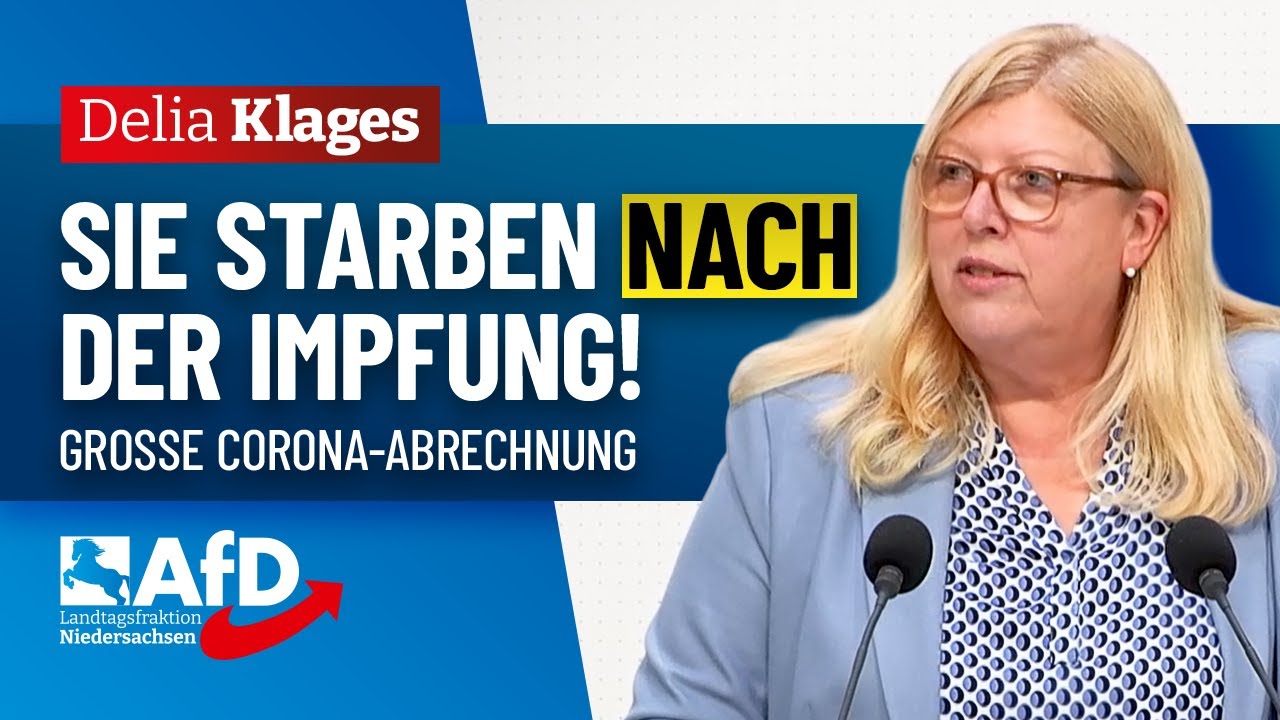 Sie starben NACH der Impfung! &ndash; Delia Klages (AfD)