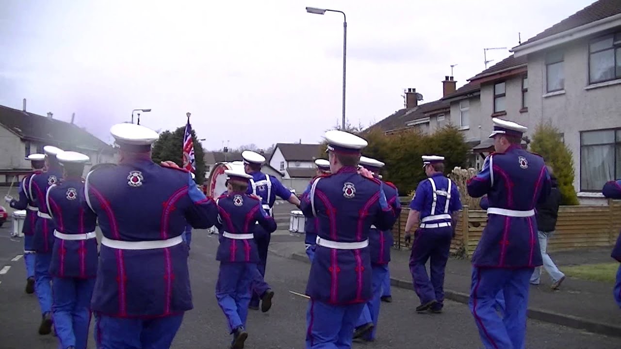 Upper Falls Protestant Boys FB @ Steeple Defenders FB 40th Anniversary Parade 2013
