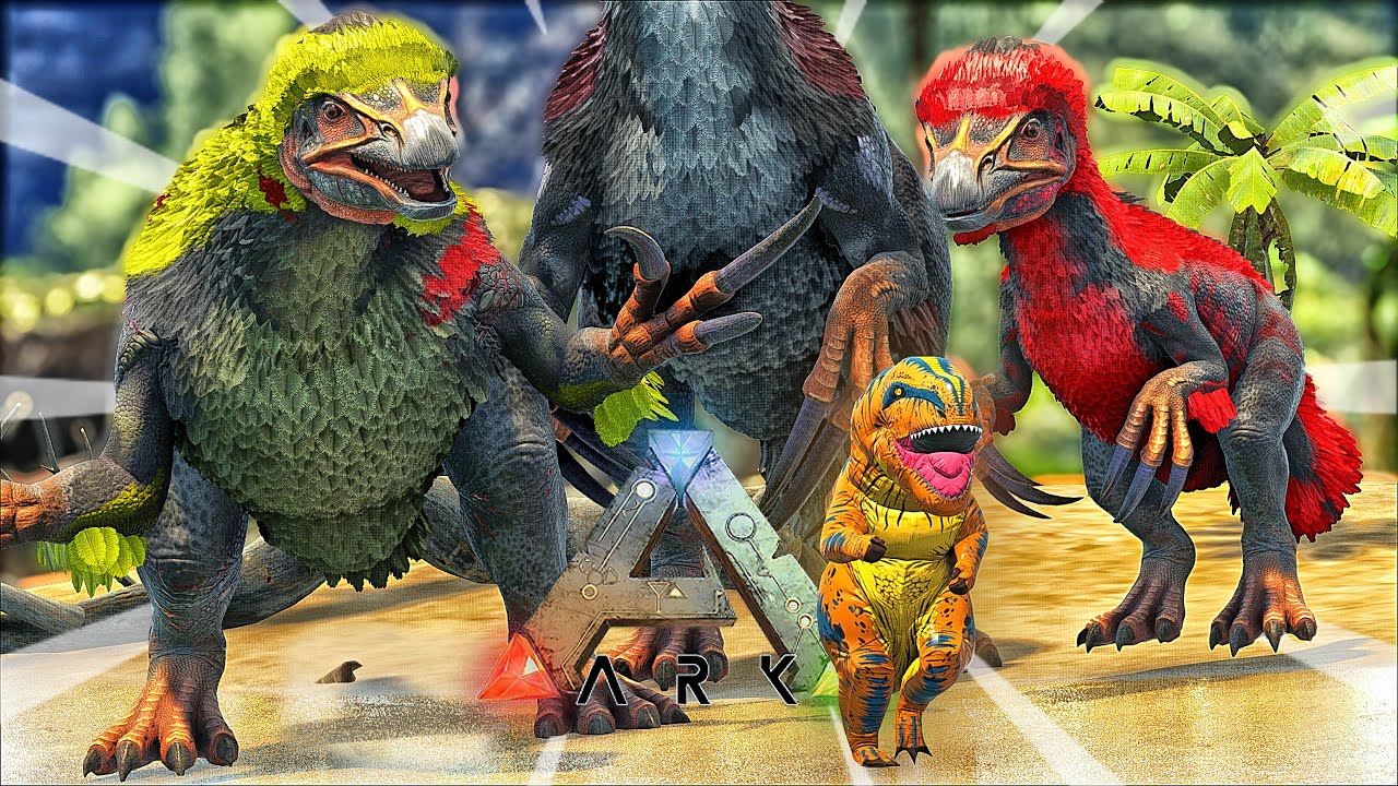 ARK pero REEMPLACÉ cada DINO por un THERIZINOSAURIO...