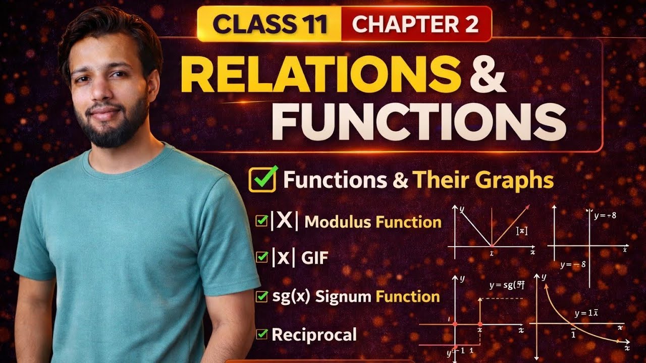 Functions and graphs | Class 11 maths | | Lec No. 4 | | Relations and Functions |