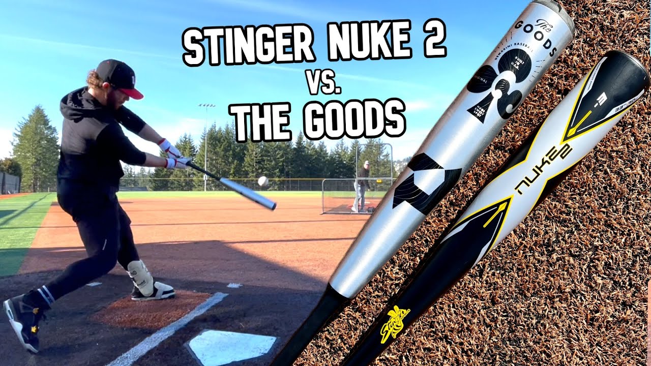 Stinger NUKE 2 против DeMarini THE GOODS | Обзор бейсбольной биты BBCOR