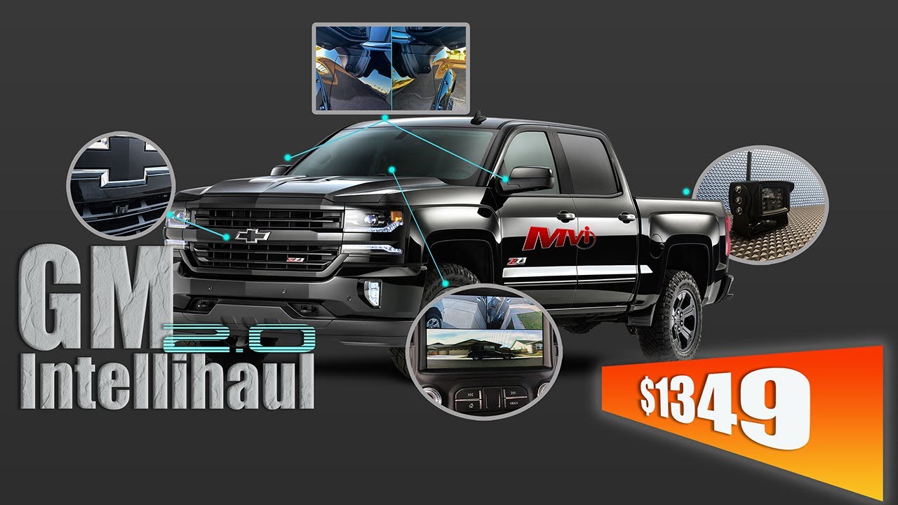 GM HD MULTI-CAMERA AUTO-SWITCHING TOWING SYSTEM WITH OPTIONAL FRONT CAMERA INSTALL