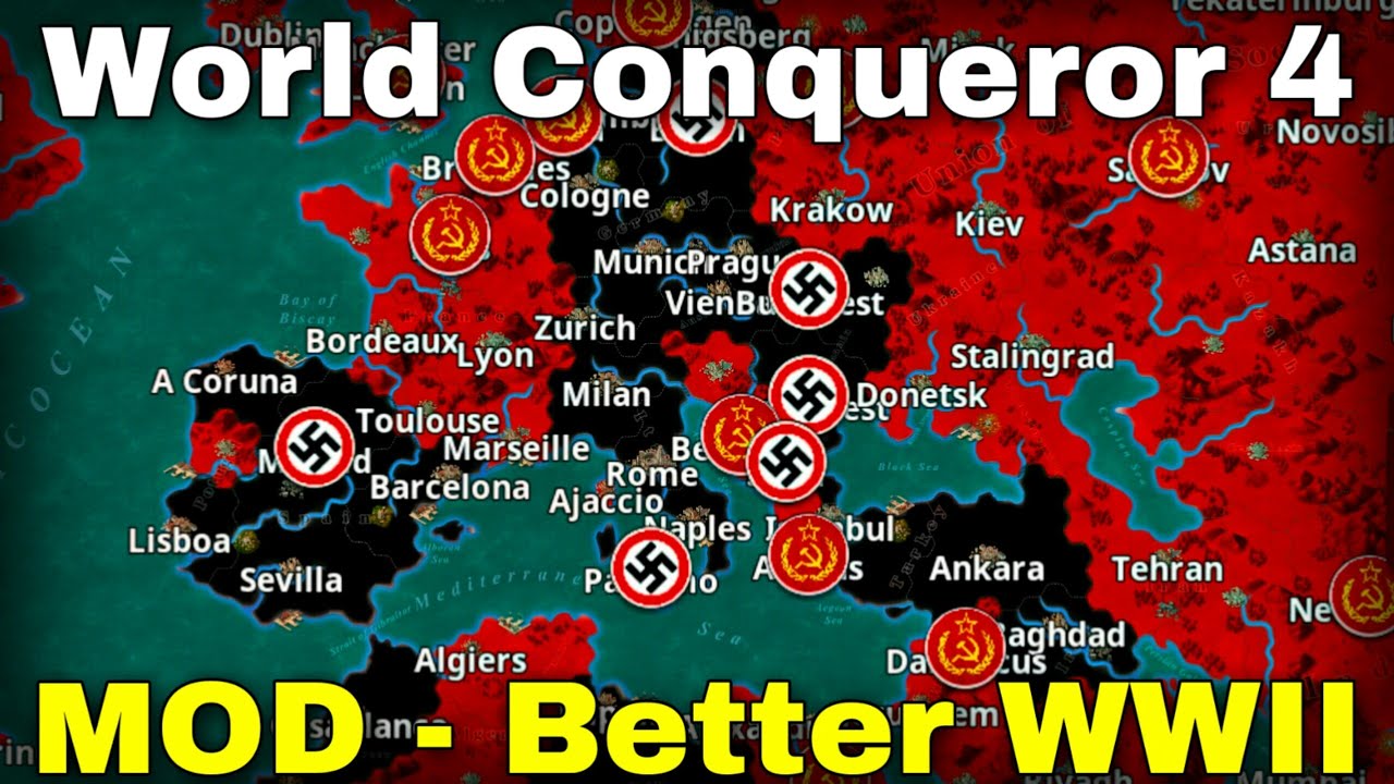 Трэш обзор. Мод "Better WWII Mod" (Beta) на World Conqueror 4.