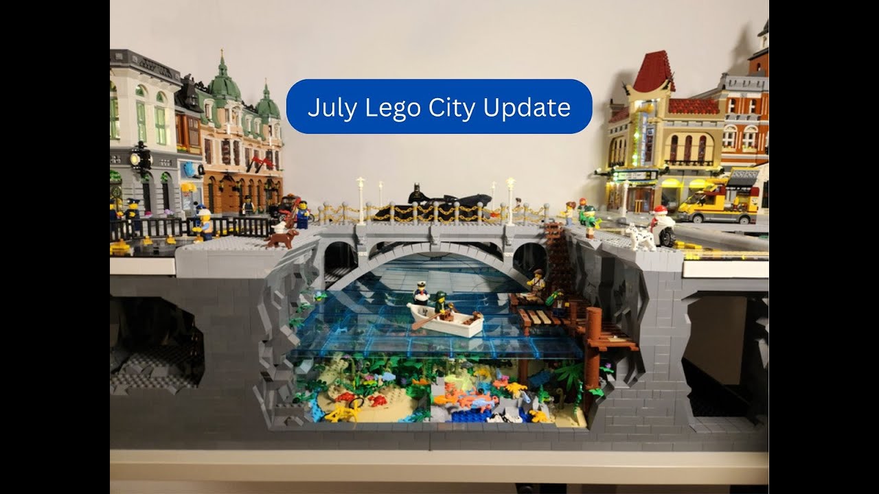 No Name City - July Lego City Update - Fancy Bridge and going to Brickfair VA!