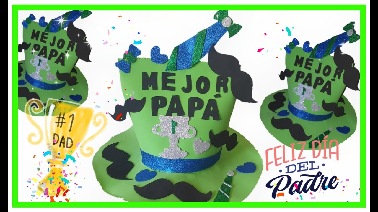 COMO HACER SOMBRERO LOCO PARA PAPÁ FÁCIL Y ECONÓMICO