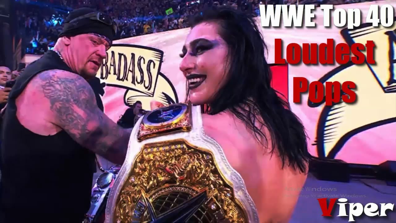 40 самых громких поп-артистов по версии WWE за последние 5 лет