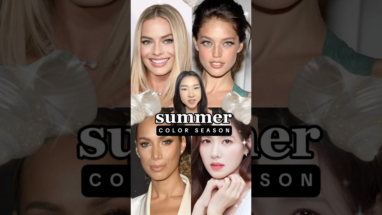 Summer color season explained ✨🐚🩵 #coloranalysis #colorseason #colortheory #styleguide #styletips