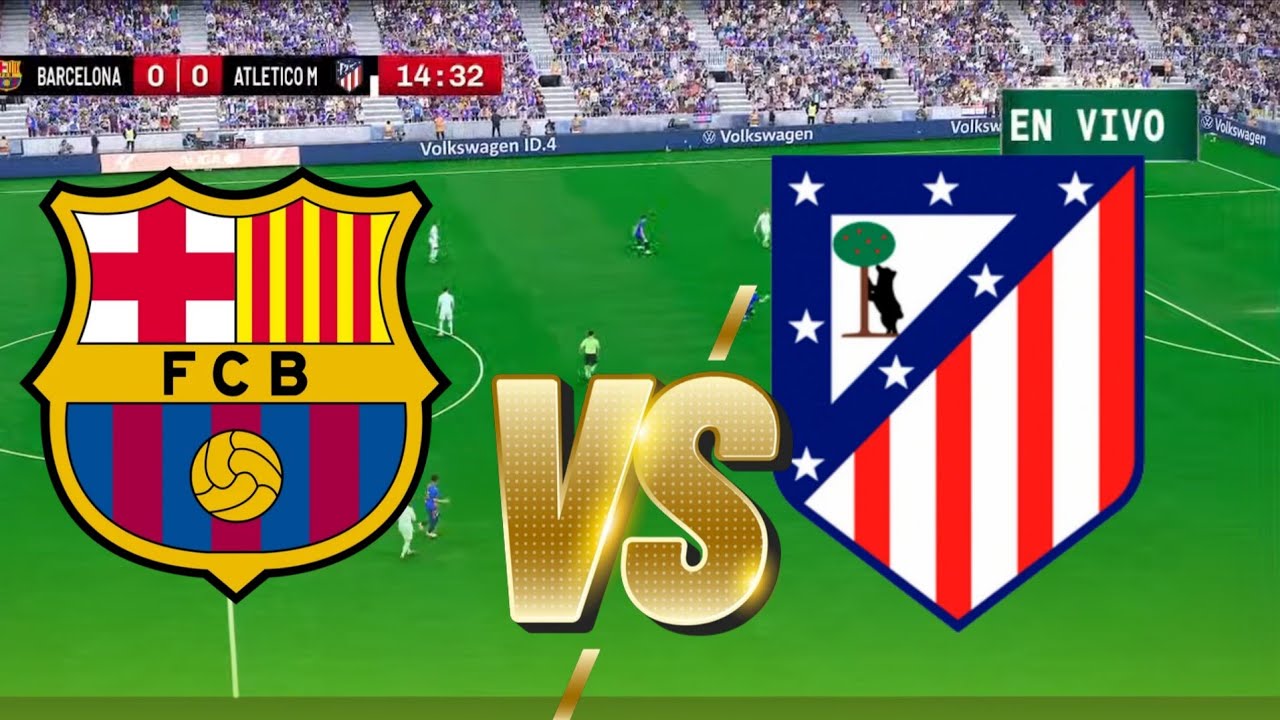 Barcelona vs Atlético de Madrid EN VIVO 🔴 Copa del Rey  2026 | Barça vs Atleti Simulación PES 2021