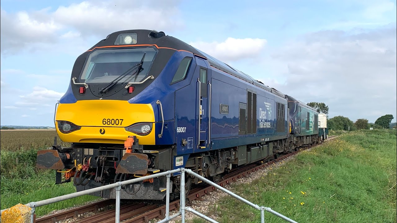 Chasing 68007 + 68004 Dungeness Nuclear Flask On 6O62 (19/8/2021)