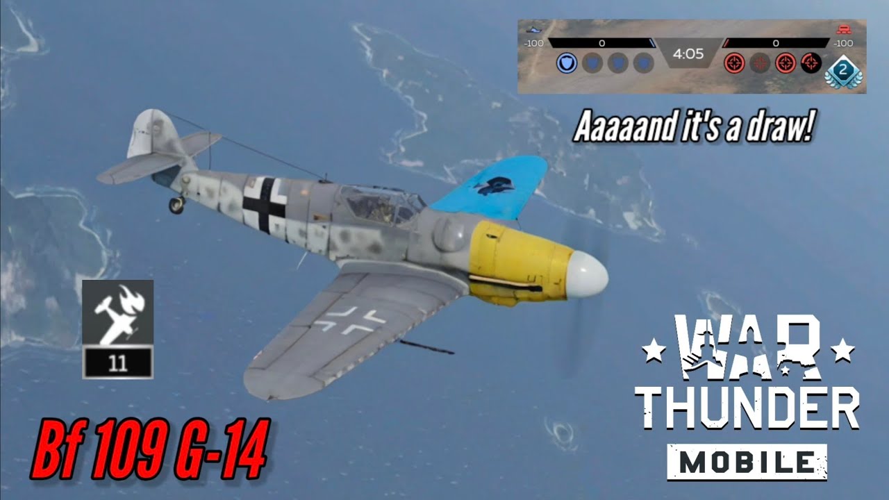 Bf 109 G-14: It's a draw! (11 kills) - War Thunder Mobile 
