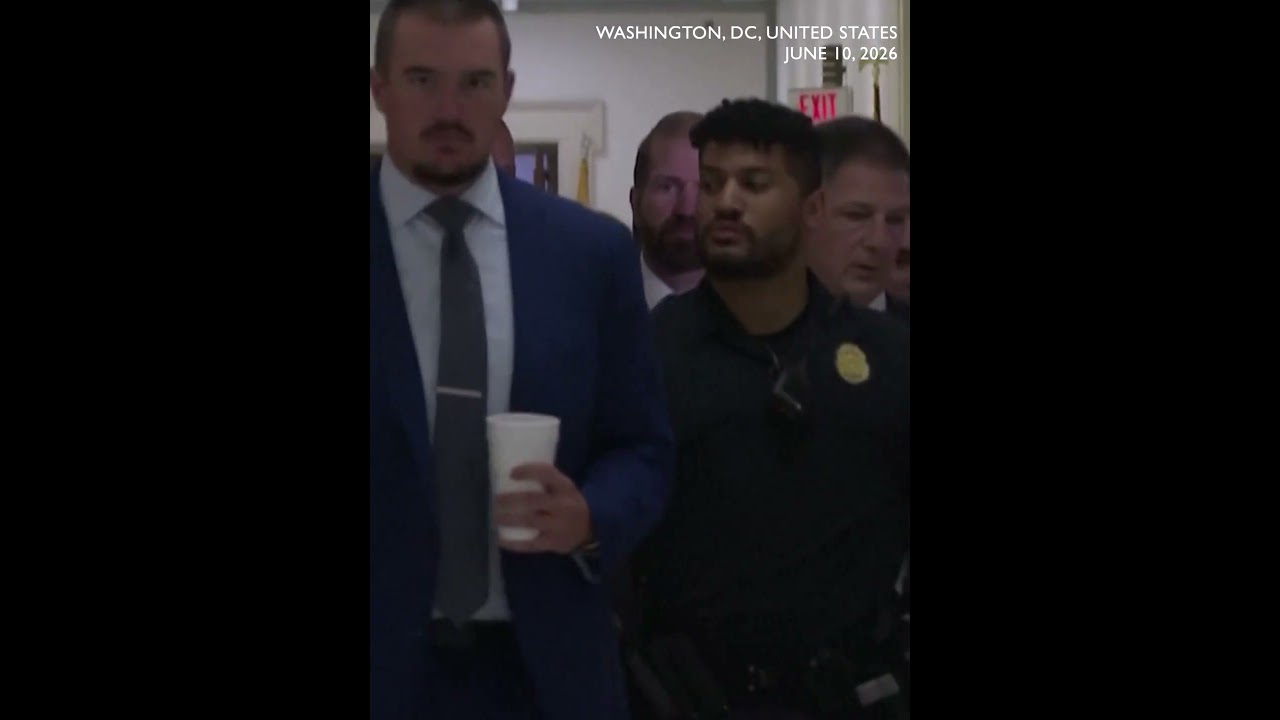 Bill Gates arrives at the Congress for questioning over Epstein files