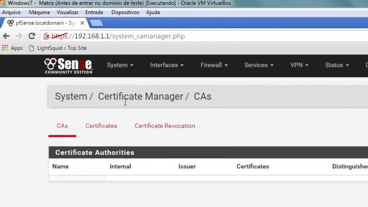 pfSense 2.3 - Curso Grátis - Aula 22 - SquidGuard com Proxy transparente e interceptação SSL