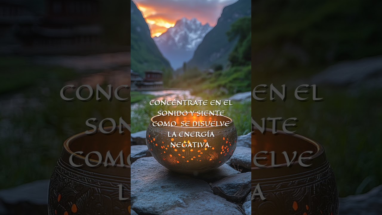 CUENCOS TIBETANOS - ☯️ FRECUENCIA 432 hz Eliminar energ&iacute;a negativa #shorts #energiapositiva  #relax