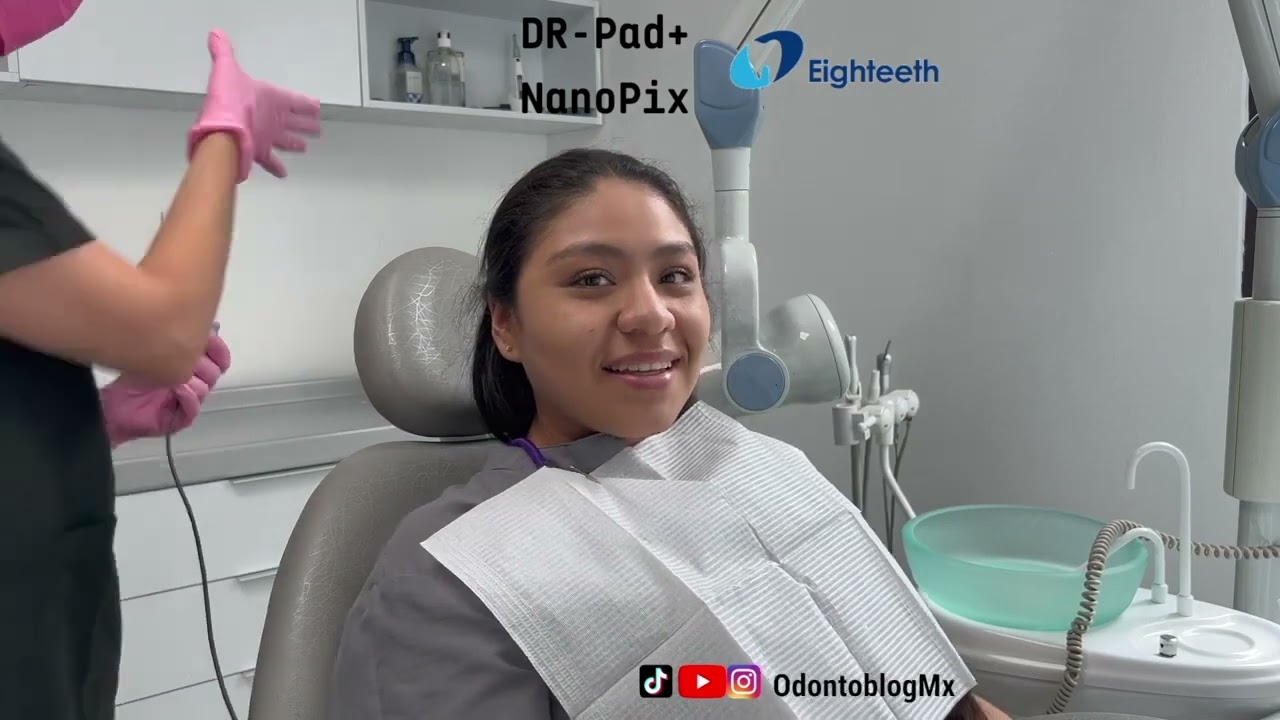 Tomando Radiografía digital dental con Radiovisiografo 