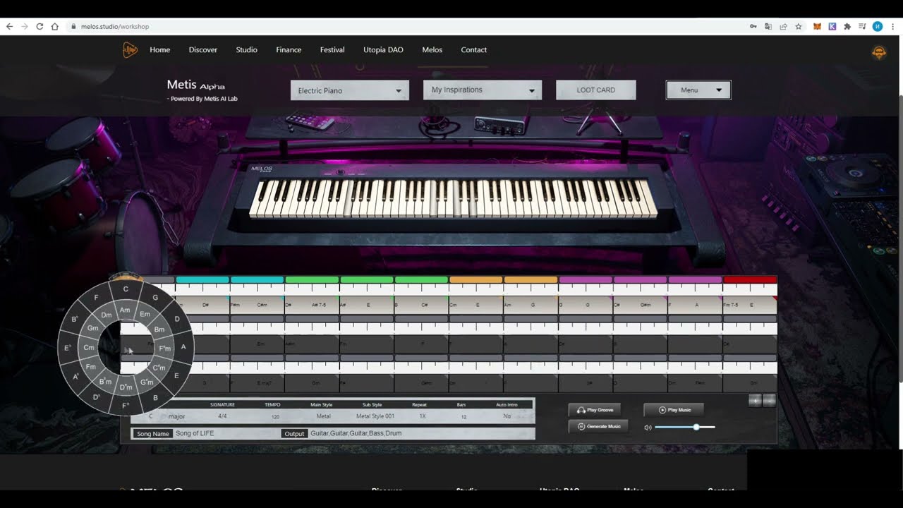 Получение NFT Melos.studio на платформе Galaxy.eco