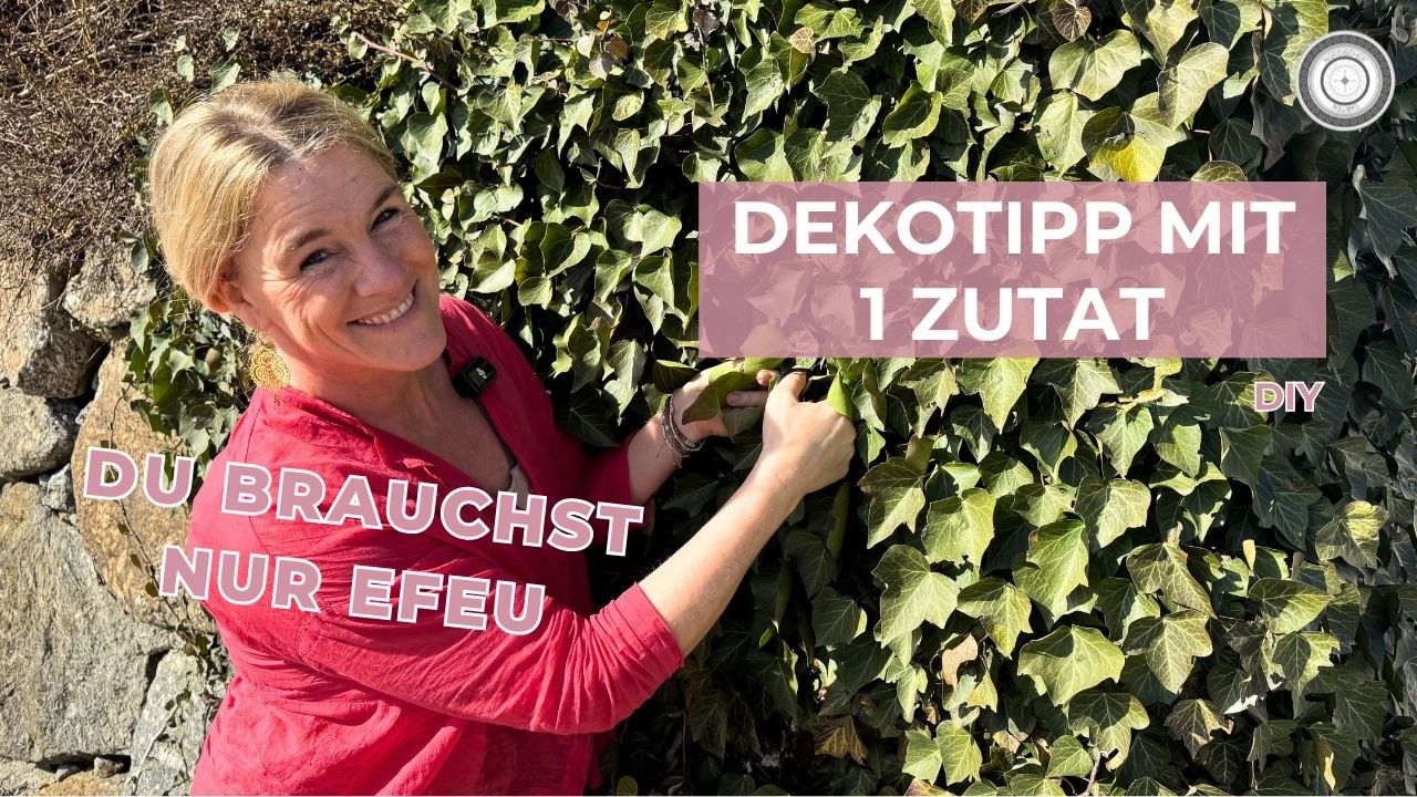 DIY - LANG HALTBARE DEKOKUGEL - DU brauchst NUR EFEU - SO GENIAL & EINFACH