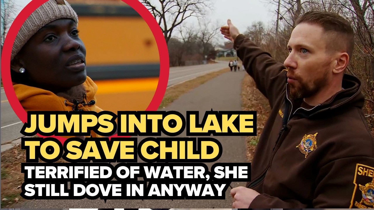 School bus driver who can’t swim jumps into lake to save 4-year-old
