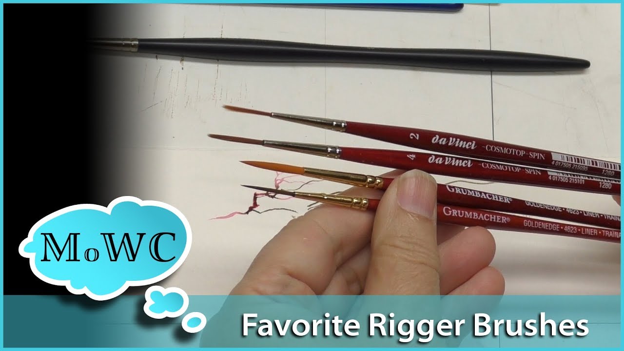 My Favorite Rigger (Script/Liner) Brushes Plus New Ones I'm Trying