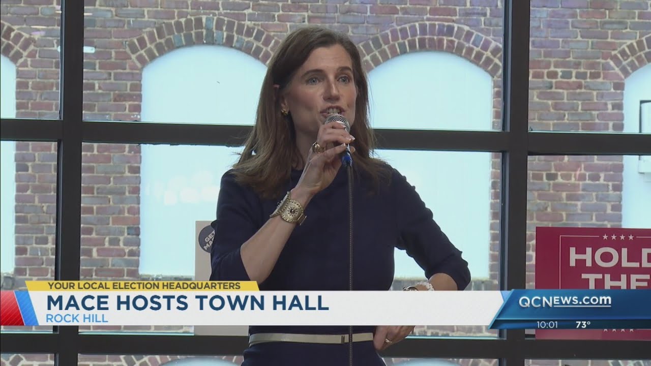 Congresswoman Nancy Mace met with praise and opposition at Rock Hill town hall