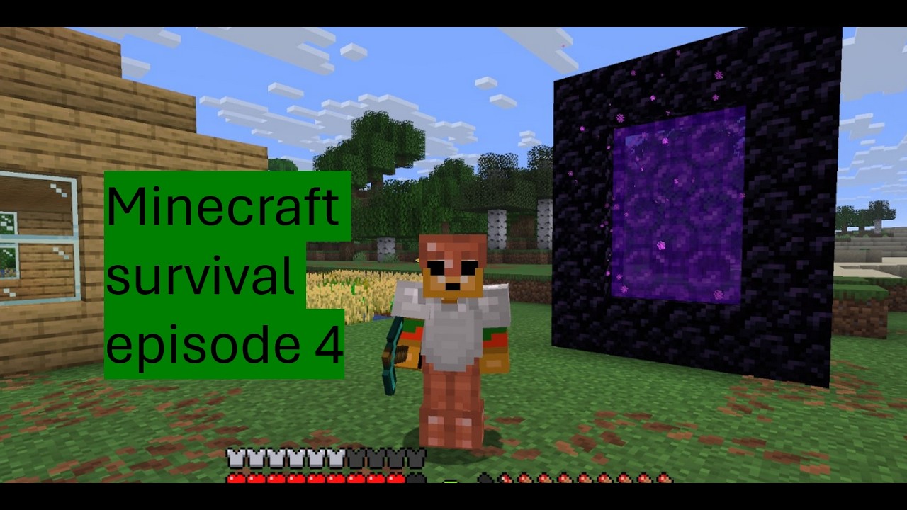 Going to the nether... (MInecraft survival p4)