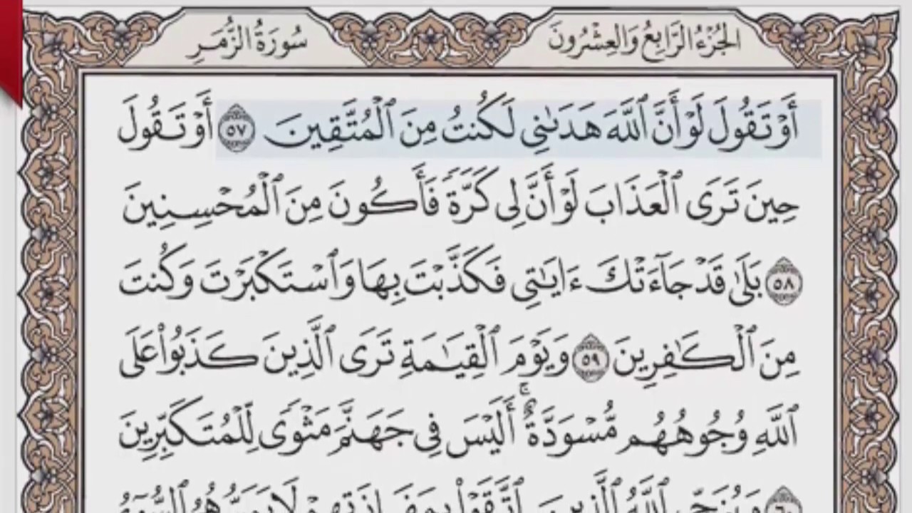 القرآن الكريم بالصفحات صوت وصورة ص/ 465 الشيخ محمود خليل الحصري بمد المنفصل