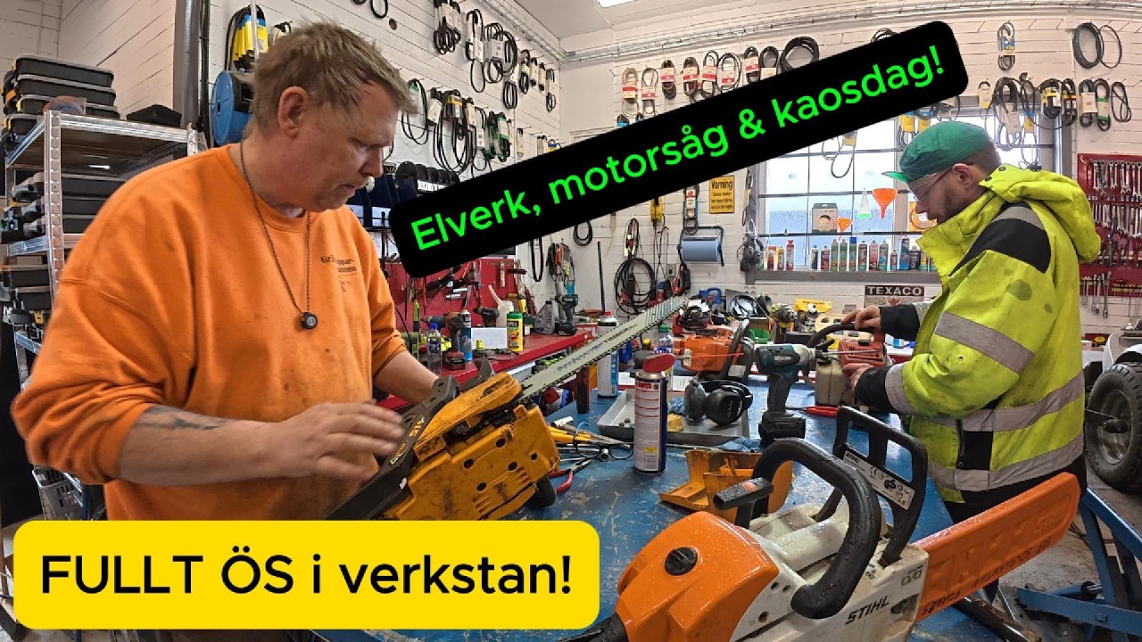 FULLT &Ouml;S I VERKSTADEN