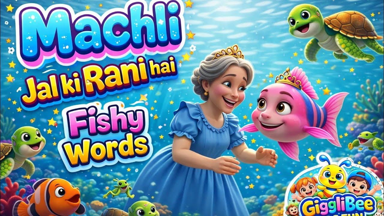 Machli Jal Ki Rani Nani 🐟 | Fun Kids Song & Nursery Rhymes for Toddlers & Children 🎶