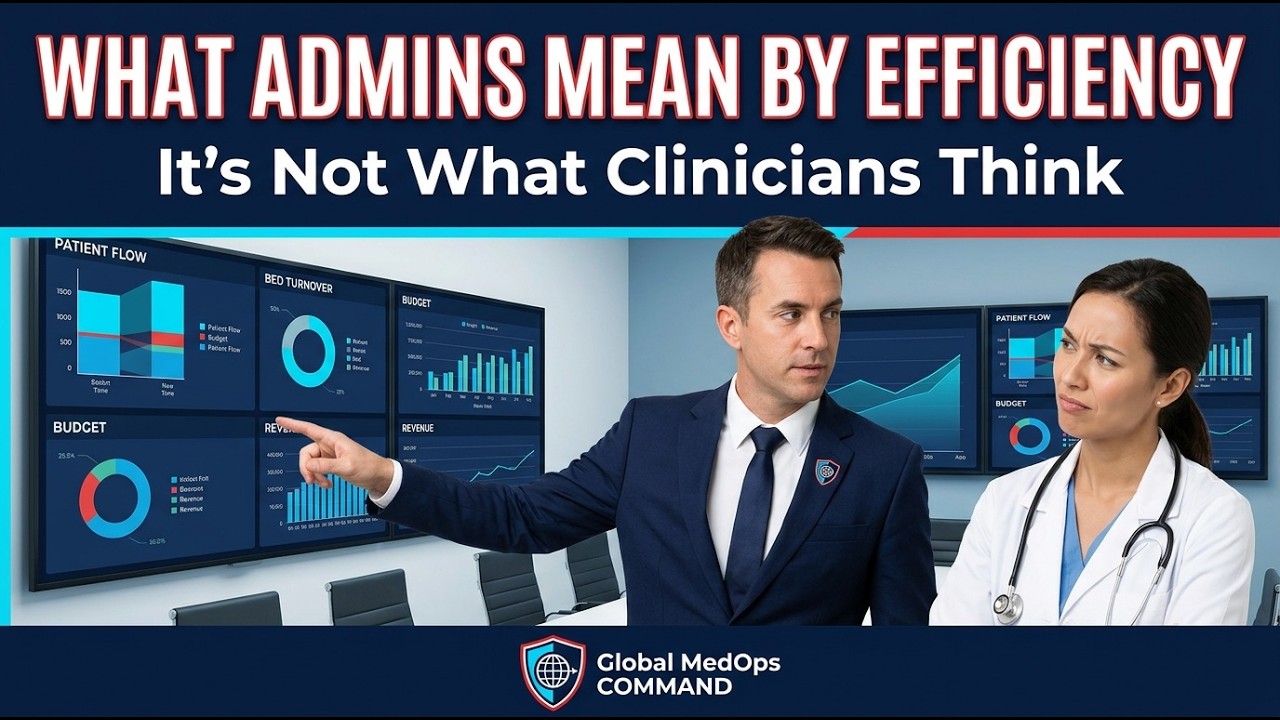 What Hospital Administrators Mean By Efficiency | Global MedOps Command