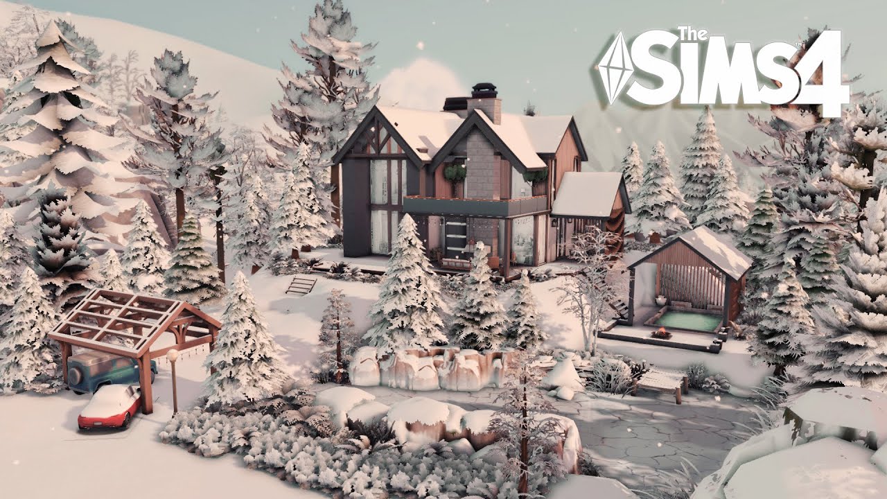 ГОРНЫЙ ДОМИК / The Sims 4 Скоростная сборка