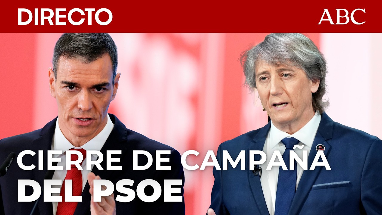 🔴 Pedro Sánchez, Carlos Martínez, Zapatero y Puente participan en el cierre de campaña en Valladolid