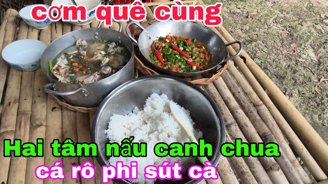 Cơm quê cùng hai tâm miền tây nấu canh chua cá rô phi siêu ngon 