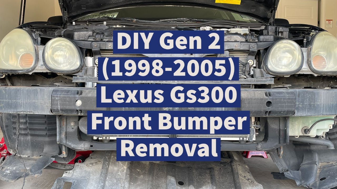 DIY Gen 2 (1998-2005) Lexus Gs300 Front Bumper Removal