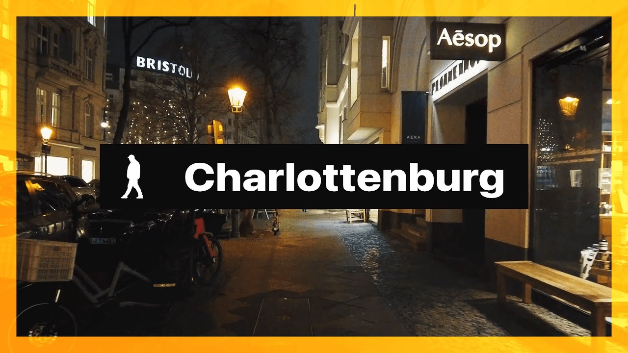 Berlin, Charlottenburg 🇩🇪 Night Walking Tour Kurfürstendamm | Outside Walker