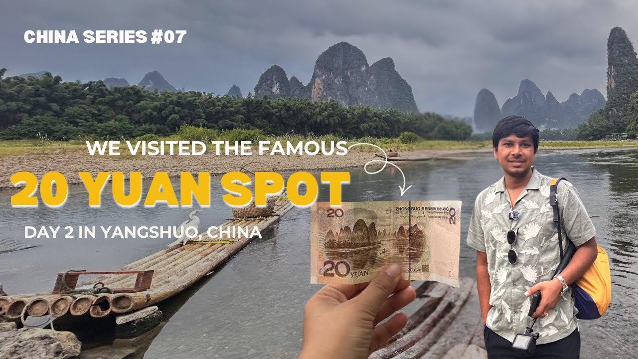 Exploring Yangshuo’s Famous 20 Yuan Note Spot | China Travel Vlog