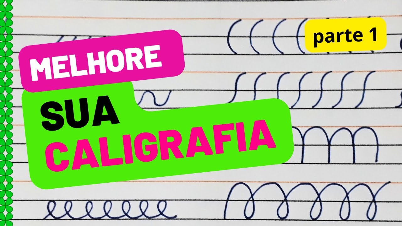 COMO MELHORAR sua CALIGRAFIA com Treino BÁSICO✍️#cursivewriting #caligrafia