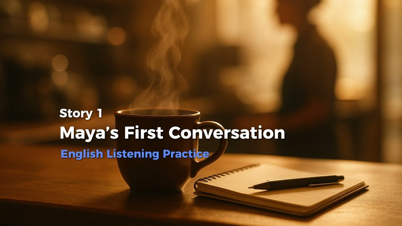 From Shy to Confident: Maya’s First English Conversation | English Story with Vocabulary