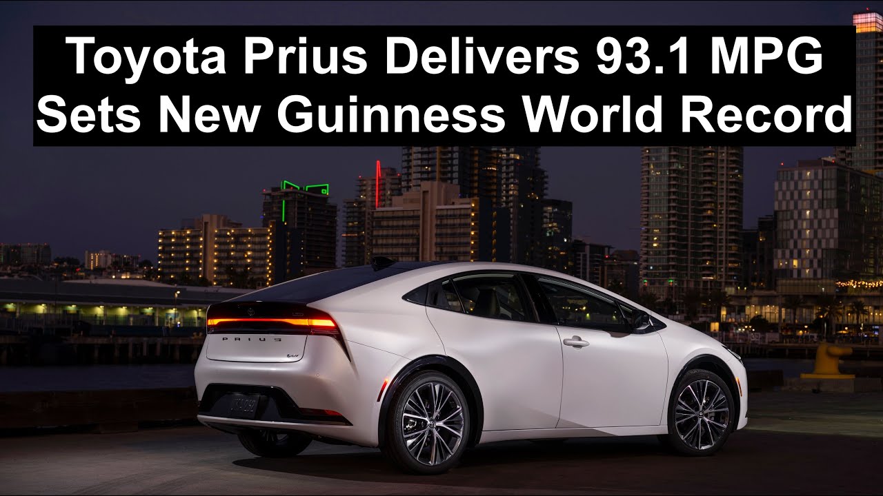 Toyota Prius расходует 93 мили на галлон, устанавливая новый рекорд Гиннесса