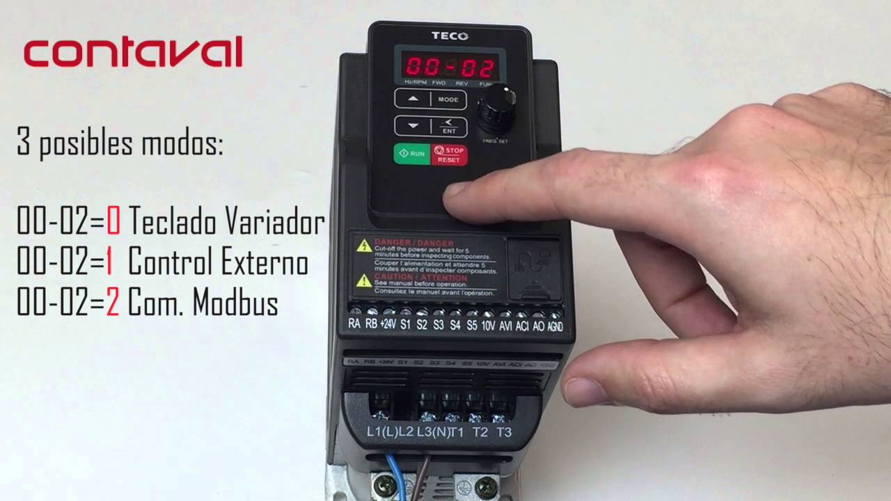 Parámetros Básicos del Variador tensión-frecuencia (U/F) TECO L510