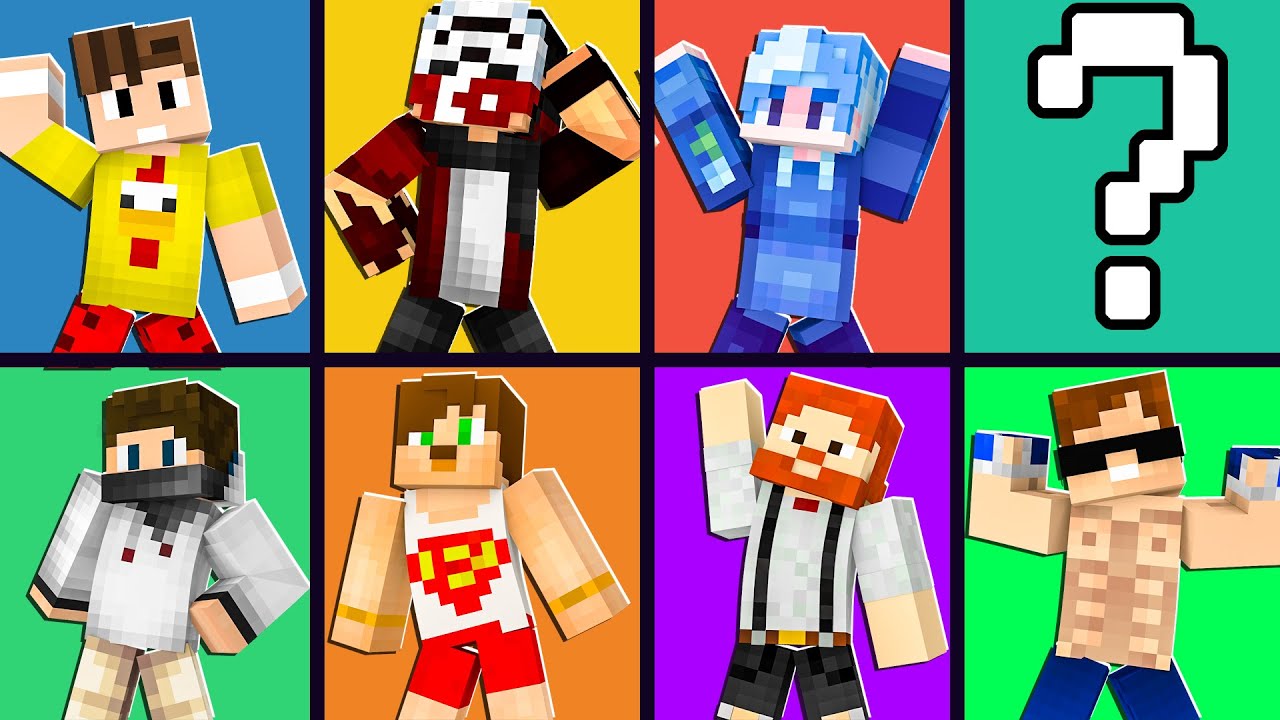 minecraft ama tek blok YouTuber KAFALARI